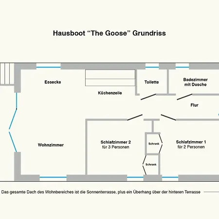 Сasa de vacaciones Hausboot The Goose *